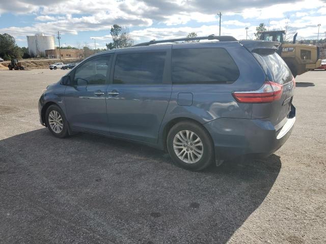 5TDYK3DC5FS527122 - 2015 TOYOTA SIENNA XLE BLUE photo 2