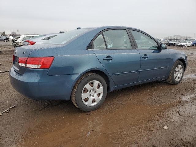 5NPET46C38H341509 - 2008 HYUNDAI SONATA GLS BLUE photo 3