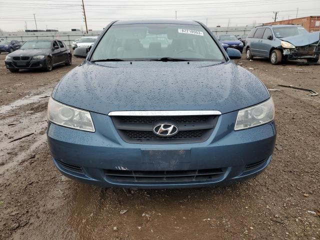 5NPET46C38H341509 - 2008 HYUNDAI SONATA GLS BLUE photo 5