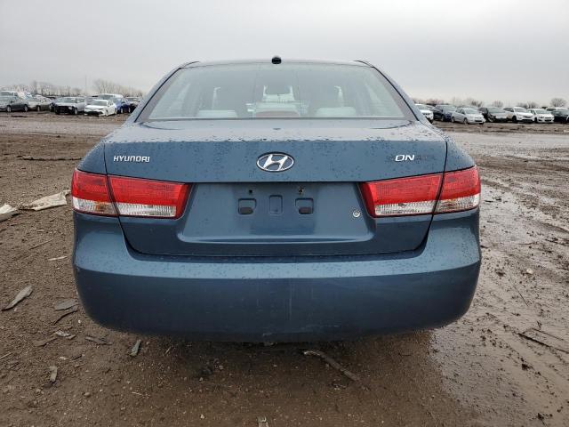 5NPET46C38H341509 - 2008 HYUNDAI SONATA GLS BLUE photo 6