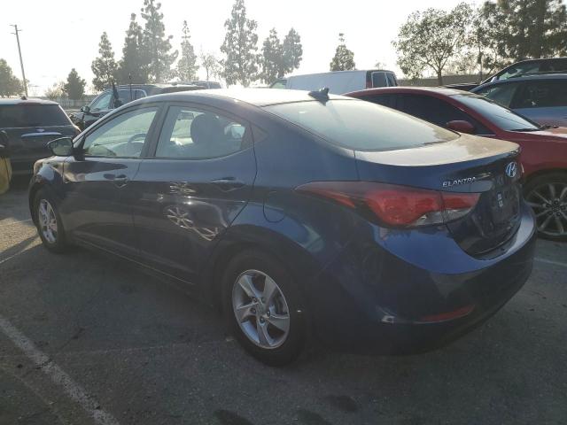 5NPDH4AE2FH651590 - 2015 HYUNDAI ELANTRA SE BLUE photo 2