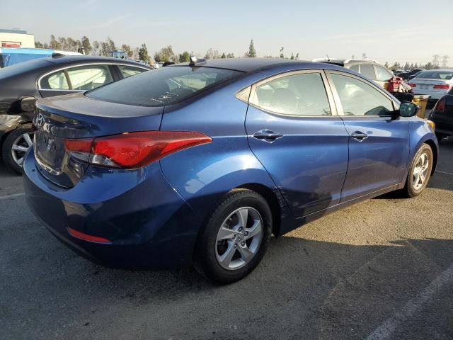 5NPDH4AE2FH651590 - 2015 HYUNDAI ELANTRA SE BLUE photo 3