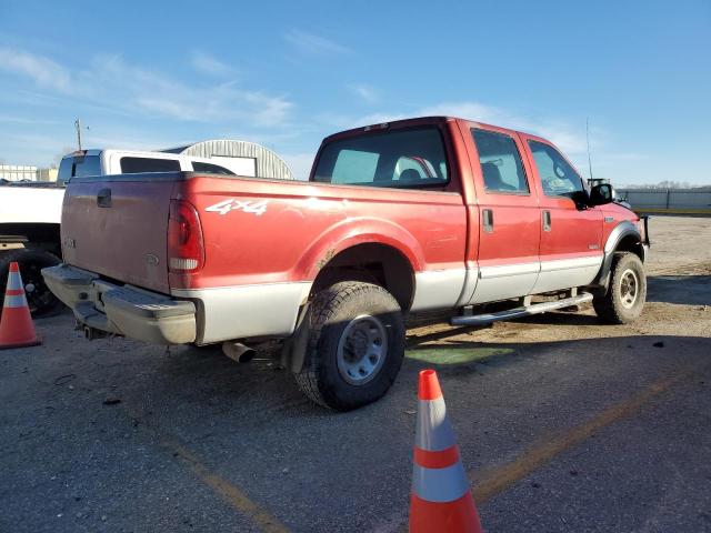 1FTNW21F82EB72916 - 2002 FORD F250 SUPER DUTY RED photo 3