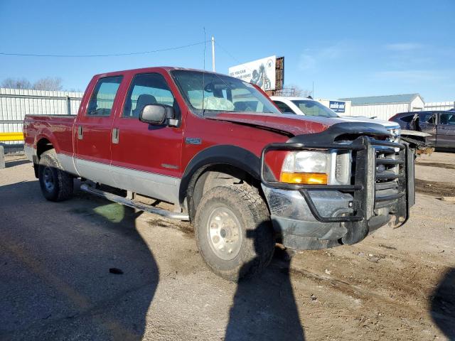 1FTNW21F82EB72916 - 2002 FORD F250 SUPER DUTY RED photo 4