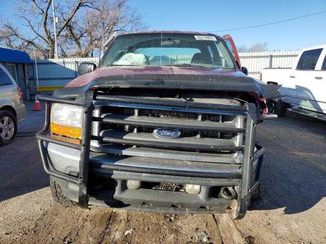 1FTNW21F82EB72916 - 2002 FORD F250 SUPER DUTY RED photo 5