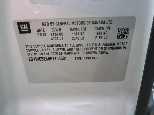 2G1WC5E30E1104381 - 2014 CHEVROLET IMPALA LIM LTZ SILVER photo 12