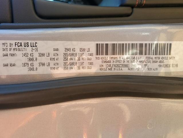 1C4RJFAG9GC359861 - 2016 JEEP GRAND CHER LAREDO Gümüş foto 13