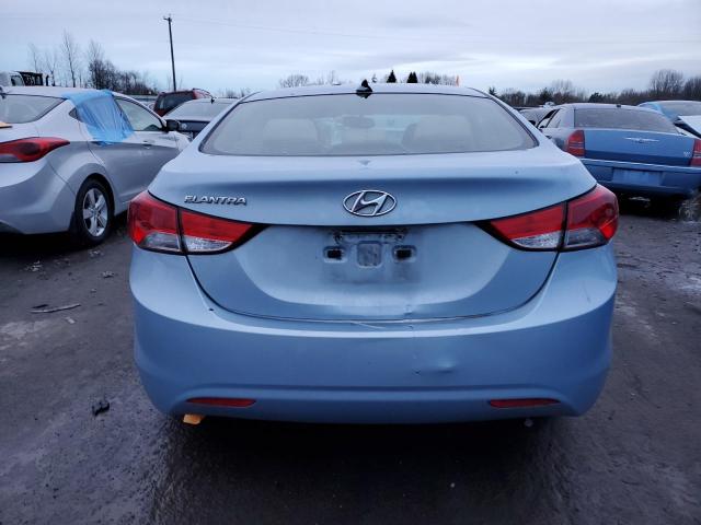 KMHDH4AE9DU599227 - 2013 HYUNDAI ELANTRA GLS BLUE photo 6