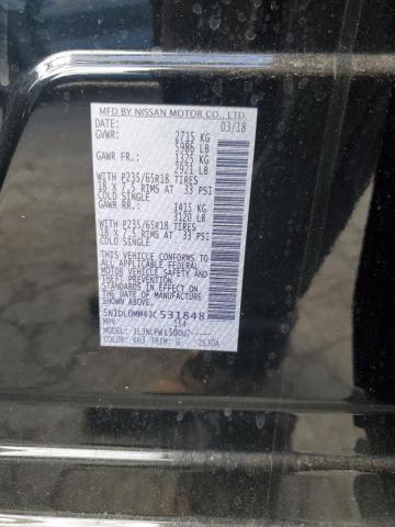 5N1DL0MM4JC531848 - 2018 INFINITI QX60 Սև լուսանկար 13