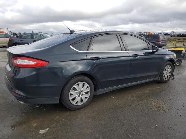 3FA6P0G71ER270182 - 2014 FORD FUSION S BLUE photo 3