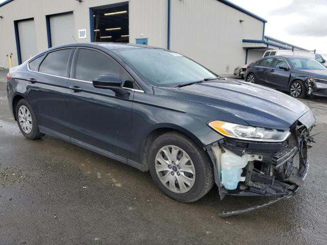 3FA6P0G71ER270182 - 2014 FORD FUSION S BLUE photo 4