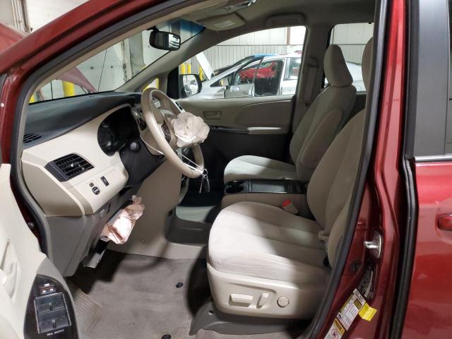 5TDKK3DC1DS386889 - 2013 TOYOTA SIENNA LE MAROON photo 7