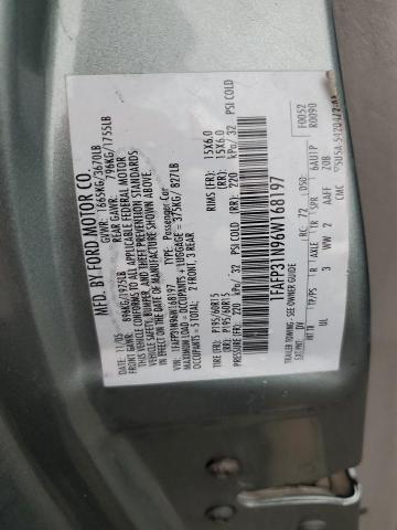 1FAFP31N96W168197 - 2006 FORD FOCUS ZX3 SILVER photo 13