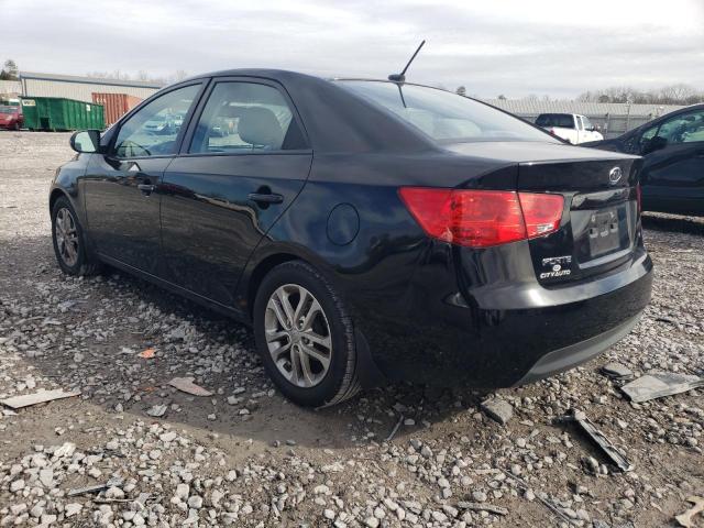 KNAFU4A24C5625463 - 2012 KIA FORTE EX BLACK photo 2