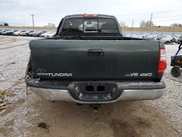 5TBBT44105S471363 - 2005 TOYOTA TUNDRA ACCESS CAB SR5 GREEN photo 6
