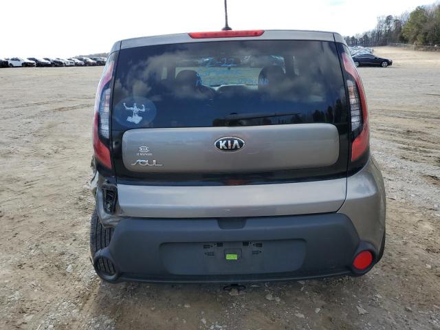 KNDJN2A28F7231259 - 2015 KIA SOUL GRAY photo 6