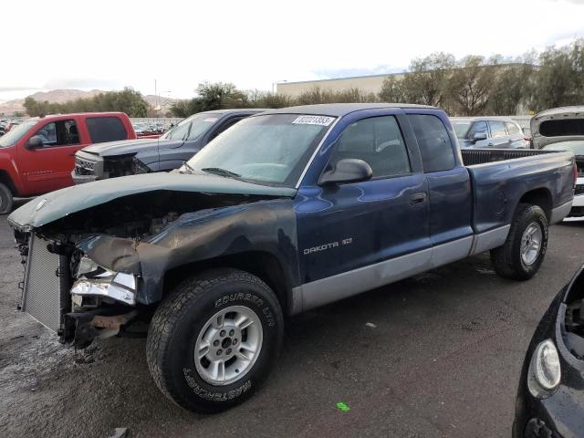 1B7GL22X6YS700763 - 2000 DODGE DAKOTA BLUE photo 1