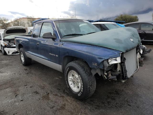 1B7GL22X6YS700763 - 2000 DODGE DAKOTA BLUE photo 4