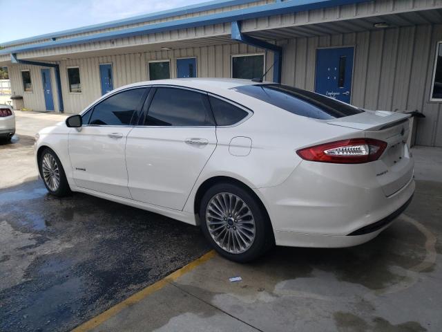 3FA6P0RU1ER289141 - 2014 FORD FUSION TITANIUM HEV WHITE photo 2