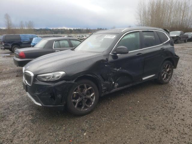 5UX53DP05N9M87210 - 2022 BMW X3 XDRIVE30I BLACK photo 1