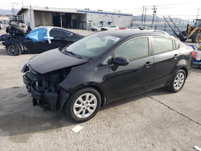 KNADN4A33E6334771 - 2014 KIA RIO EX BLACK photo 1