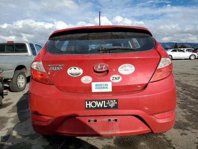 KMHCU5AE8CU054115 - 2012 HYUNDAI ACCENT GLS RED photo 6