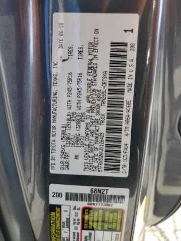 5TFRX5GNXJX126425 - 2018 TOYOTA TACOMA ACCESS CAB ნაცრისფერი ფოტო 12