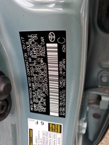 JTDKARFU0H3040657 - 2017 TOYOTA PRIUS TURQUOISE photo 14