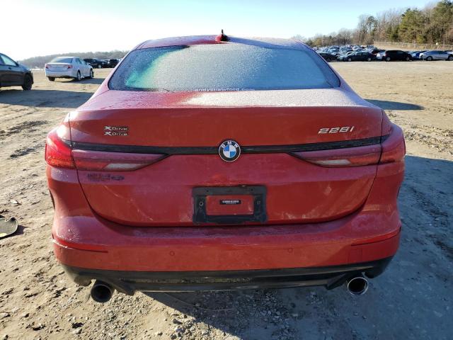 WBA73AK04M7H57148 - 2021 BMW 228XI RED photo 6