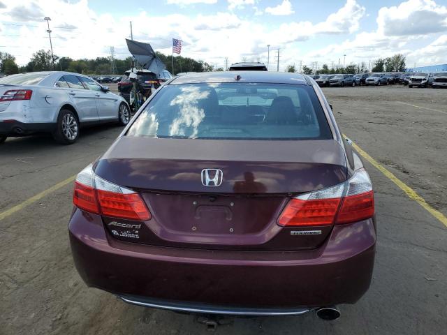 1HGCR2F92EA800368 - 2014 HONDA ACCORD TOURING BURGUNDY photo 6