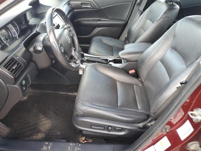 1HGCR2F92EA800368 - 2014 HONDA ACCORD TOURING BURGUNDY photo 7