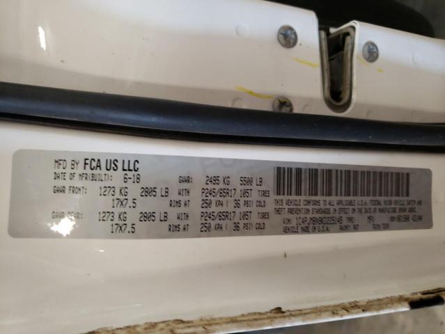 1C4PJMBX8KD225145 - 2019 JEEP CHEROKEE TRAILHAWK WHITE photo 13