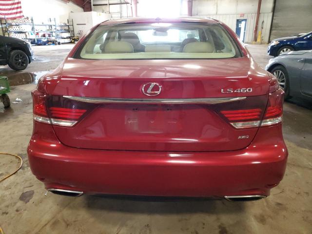 JTHCL5EF1D5019355 - 2013 LEXUS LS 460 RED photo 6