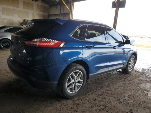 2FMPK4J90NBB16880 - 2022 FORD EDGE SEL BLUE photo 3