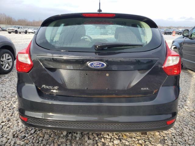 1FAHP3M28CL361741 - 2012 FORD FOCUS SEL BLACK photo 6