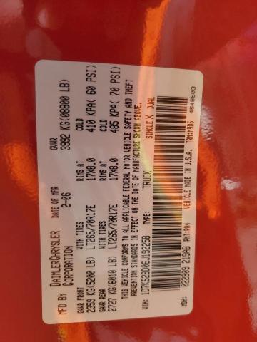 1D7KS28D06J192258 - 2006 DODGE RAM 2500 ST Красный фото 12