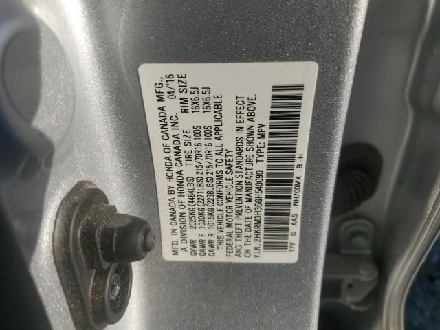 2HKRM3H36GH540090 - 2016 HONDA CR-V LX SILVER photo 13