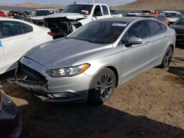 3FA6P0HD4JR157891 - 2018 FORD FUSION SE SILVER photo 1