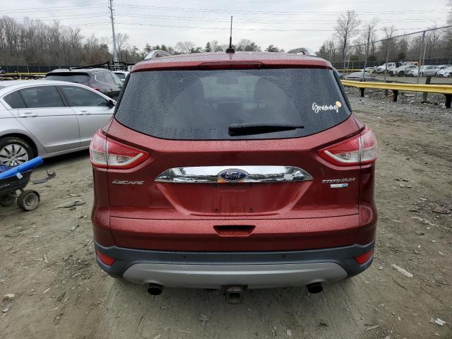 1FMCU9J91FUB74918 - 2015 FORD ESCAPE TITANIUM RED photo 6