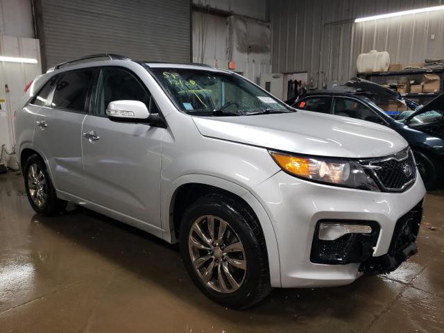 5XYKW4A22CG298208 - 2012 KIA SORENTO SX SILVER photo 4