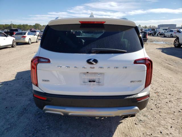 5XYP5DHC4LG068175 - 2020 KIA TELLURIDE SX WHITE photo 6