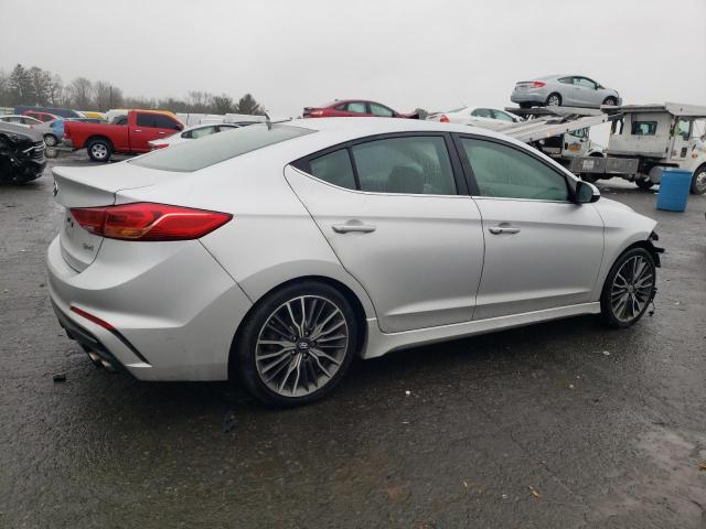 KMHD04LB7JU558911 - 2018 HYUNDAI ELANTRA SPORT SILVER photo 3