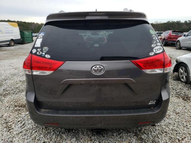 5TDDK3DC9ES093655 - 2014 TOYOTA SIENNA XLE GRAY photo 6