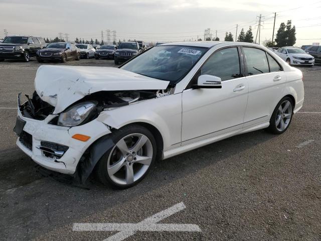 WDDGF4HB9EA965845 - 2014 MERCEDES-BENZ C 250 WHITE photo 1