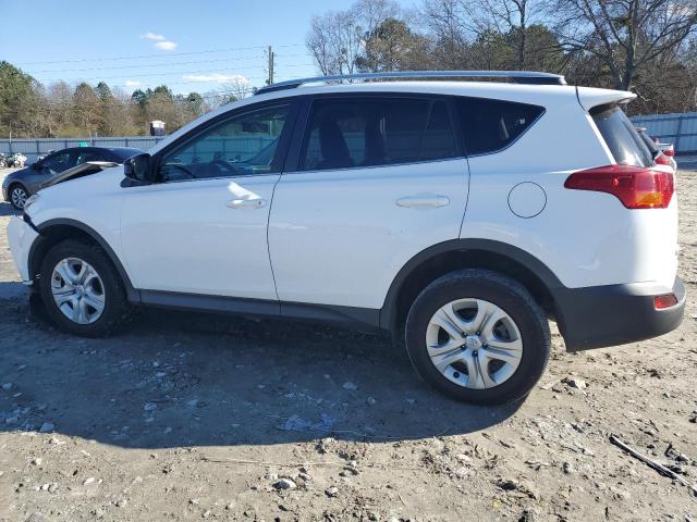 2T3ZFREV7EW078468 - 2014 TOYOTA RAV4 LE WHITE photo 2