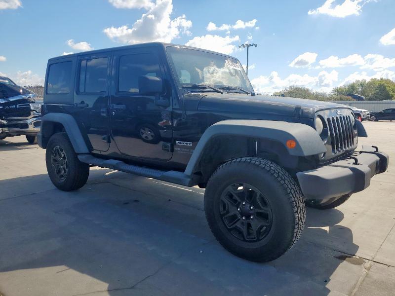 1C4HJWDGXEL174853 - 2014 JEEP WRANGLER U SPORT Սև լուսանկար 4