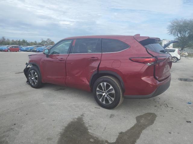 5TDGARAH6NS512984 - 2022 TOYOTA HIGHLANDER HYBRID XLE RED photo 2