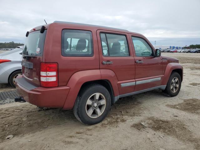 1J8GN28K58W126048 - 2008 JEEP LIBERTY SPORT BURGUNDY photo 3