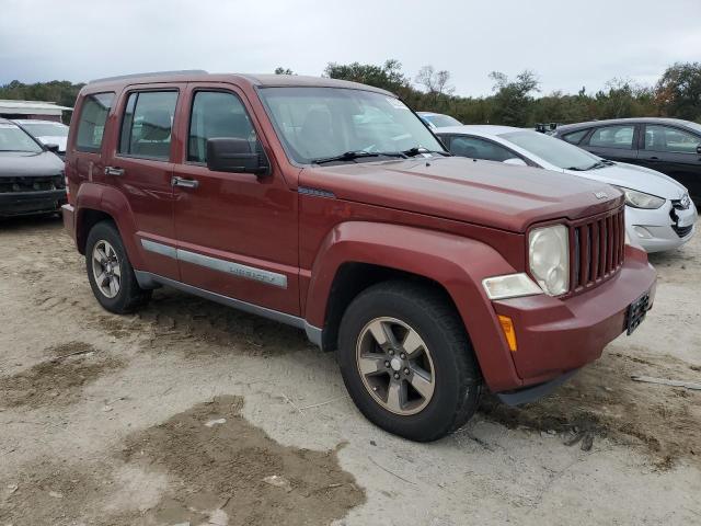 1J8GN28K58W126048 - 2008 JEEP LIBERTY SPORT BURGUNDY photo 4