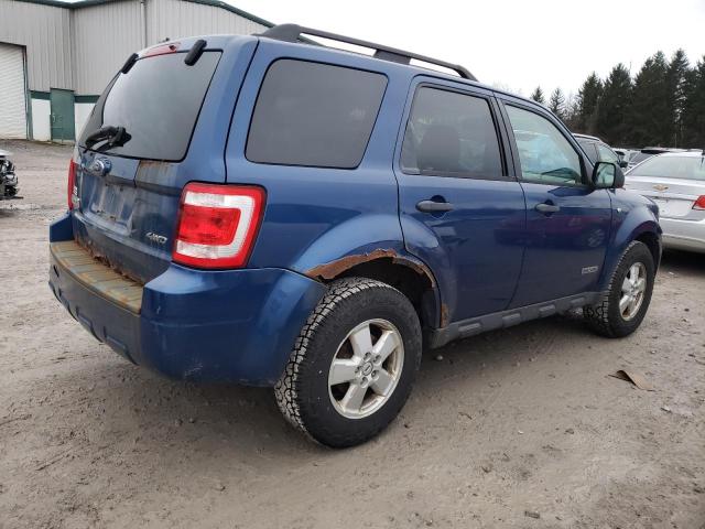 1FMCU931X8KB10219 - 2008 FORD ESCAPE XLT BLUE photo 3